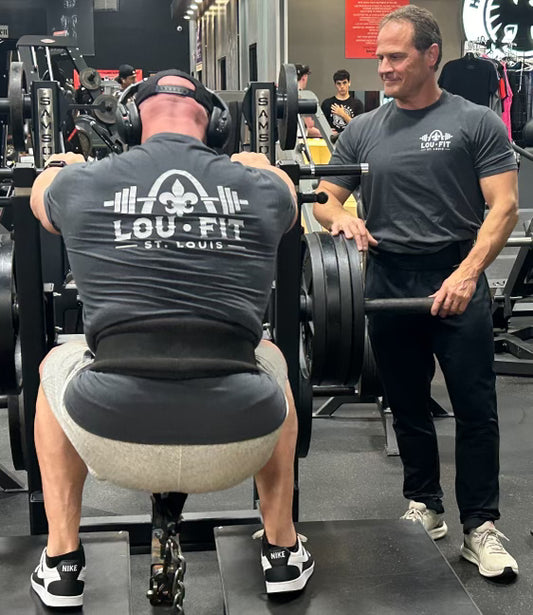 Lou Fit Triblend T-Shirt Charcoal & Smoke